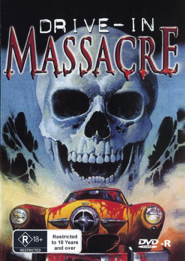 Drive In Massacre DVD featuring horror film with John F. Goff and Steve Vincent, collectible vintage horror movie from RareAndCollectibleDVDs