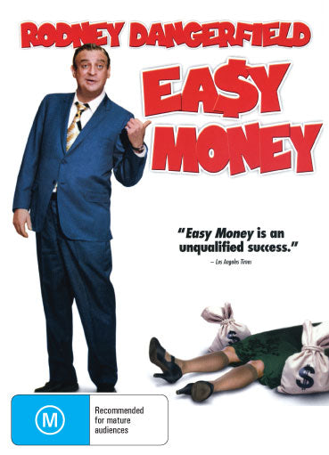 DVD cover for "Easy Money" comedy featuring Rodney Dangerfield and Joe Pesci, from rareandcollectibledvds.