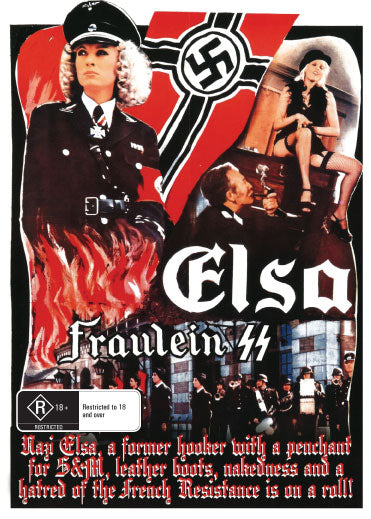 DVD cover of Elsa Fräulein SS horror film featuring Malisa Longo and Olivier Mathot, from Rare and Collectible DVDs collection.