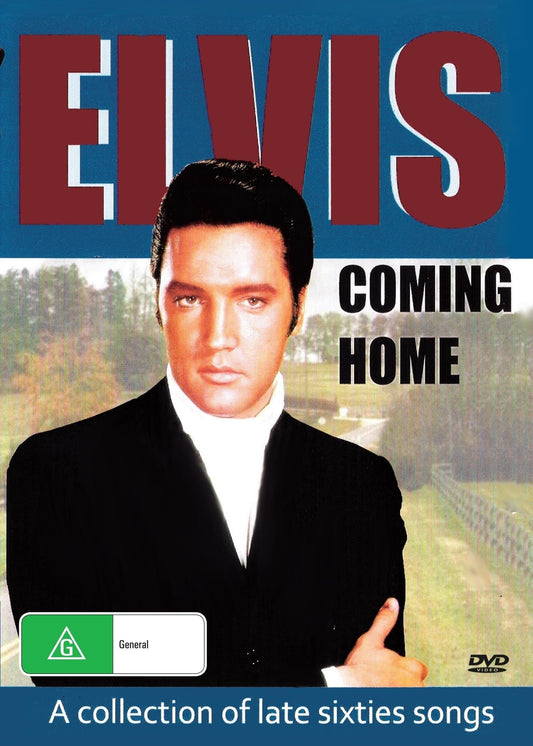 DVD cover of Elvis: Coming Home featuring Kurt Russell and Shelley Winters, a drama film available from Rare and Collectible DVDs.