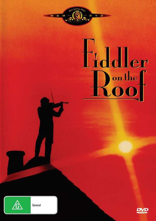 DVD of Fiddler on the Roof drama featuring Topol and Norma Crane, showing the cover art with characters and title.