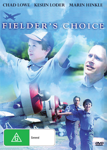 DVD of Fielder's Choice featuring Chad Lowe and Kesun Loder, with cover art showing the main actors and title.