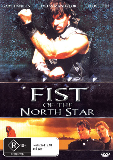 DVD cover of Fist Of The North Star action film starring Gary Daniels and Malcolm McDowell, from RareAndCollectibleDVDs.