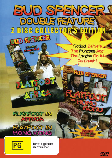 DVD of Flatfoot in Hong Kong comedy starring Bud Spencer and Al Lettieri, featuring cover art with two main actors.