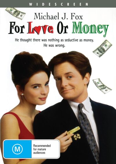 DVD of For Love Or Money comedy featuring Michael J. Fox and Gabrielle Anwar, from Rareandcollectibledvds.