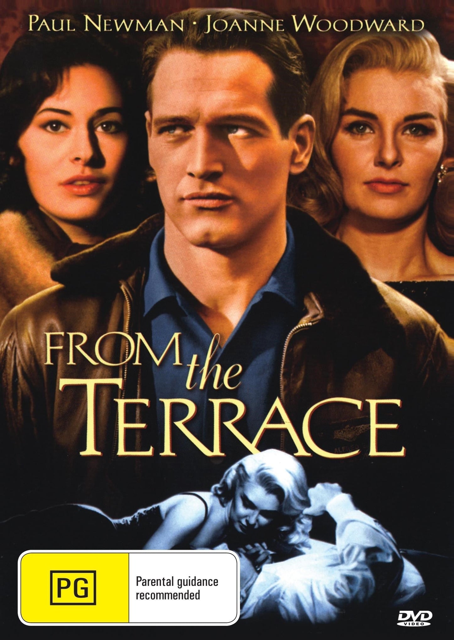 DVD of "From The Terrace" drama featuring Paul Newman and Joanne Woodward, displayed with cover art on a plain background.