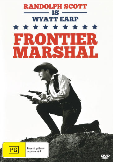 Frontier Marshal DVD featuring Randolph Scott and Nancy Kelly in a classic Western drama.