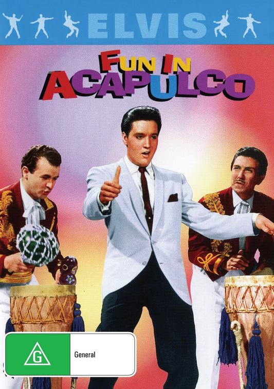 DVD of Fun in Acapulco featuring Elvis Presley and Ursula Andress, comedy movie from Rare and Collectible DVDs collection.