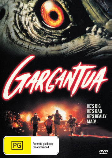 DVD cover of Gargantua horror movie featuring Adam Baldwin and Julie Carmen, from rareandcollectibledvds collection.