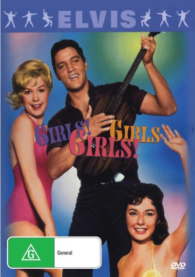 DVD of Girls! Girls! Girls! comedy featuring Elvis Presley and Stella Stevens, from rareandcollectibledvds.