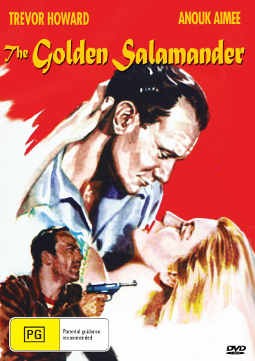 Golden Salamander DVD featuring Trevor Howard and Anouk Aimée, crime drama film from Rare and Collectible DVDs.