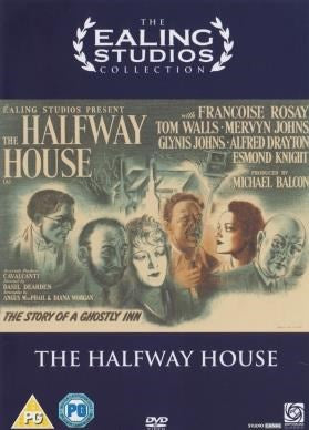 DVD of the drama "Halfway House" featuring Mervyn Johns and Glynis Johns, displayed in a case with cover art visible.