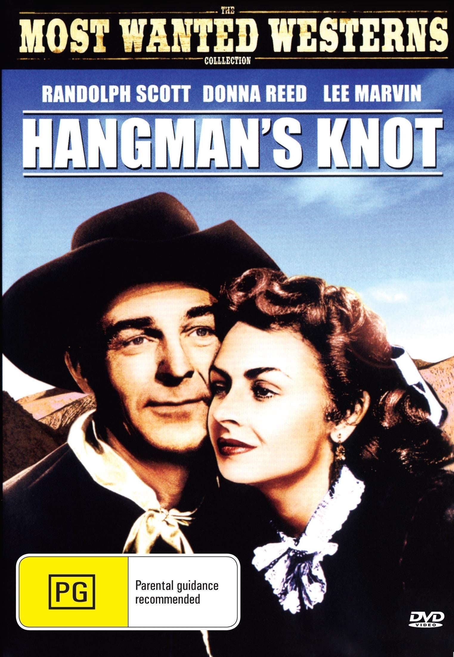Western DVD Hangman's Knot with Randolph Scott and Donna Reed, featuring classic Western film on the rareandcollectibledvds release.