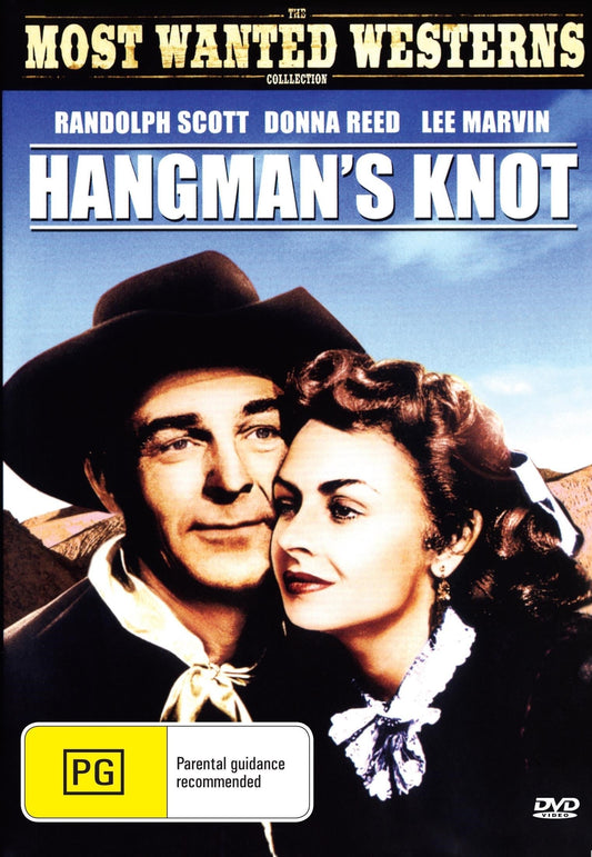 Western DVD Hangman's Knot with Randolph Scott and Donna Reed, featuring classic Western film on the rareandcollectibledvds release.