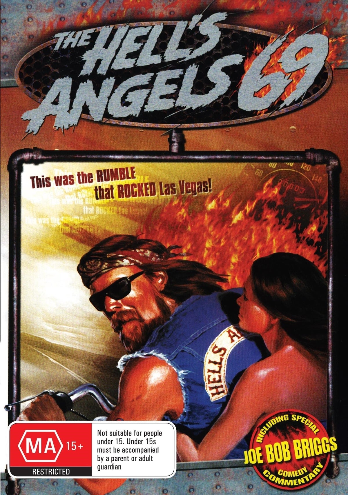 Hells Angels 69 DVD featuring action scenes with Tom Stern and Jeremy Slate, produced by Rareandcollectibledvds.