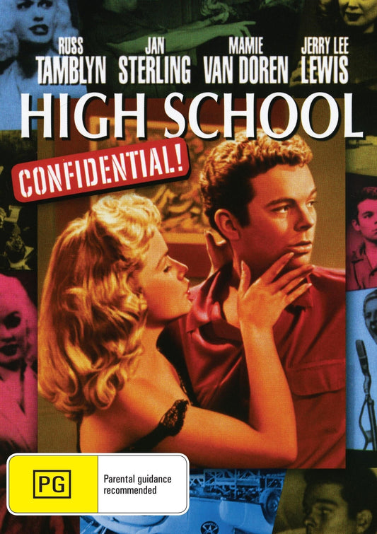 High School Confidential DVD featuring crime drama with Russ Tamblyn and Jan Sterling, from Rare and Collectible DVDs.