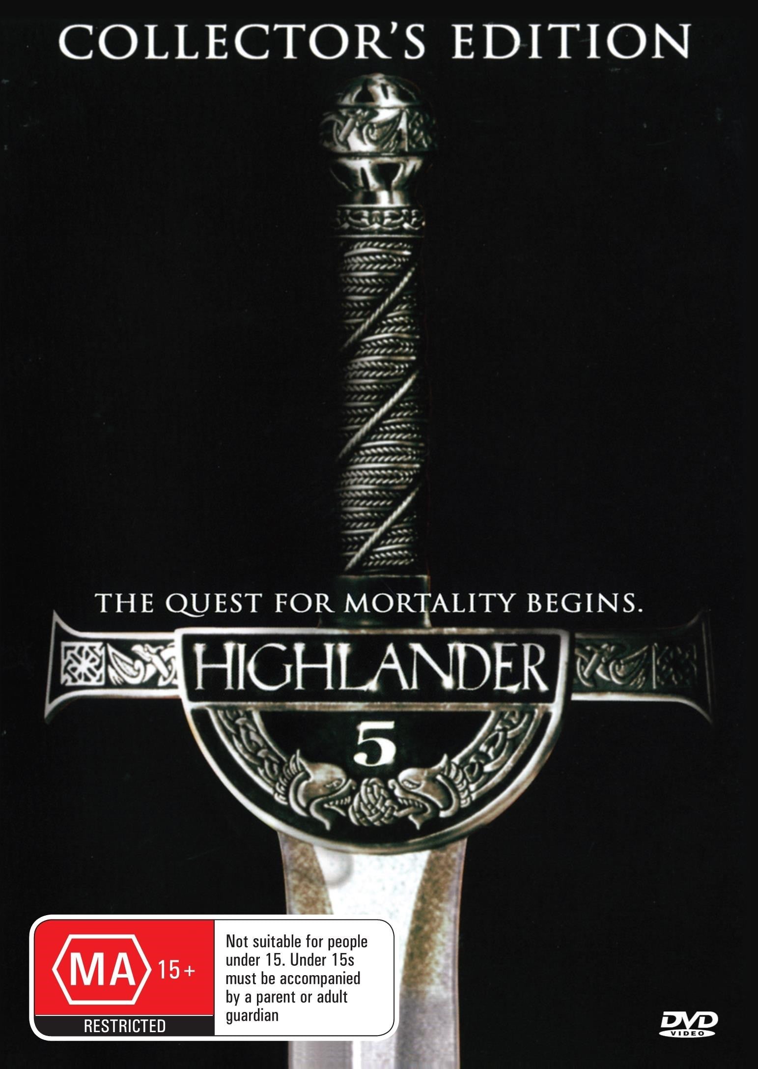 DVD cover of Highlander: The Source featuring Adrian Paul and Thekla Reuten, action movie from the rareandcollectibledvds collection.