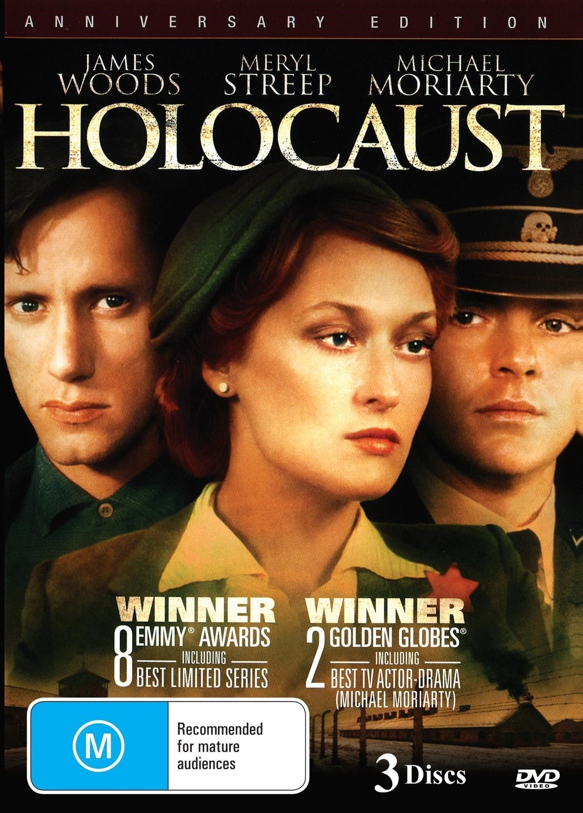 Holocaust on DVD featuring Joseph Bottoms and Tovah Feldshuh, historical drama movie from rareandcollectibledvds.