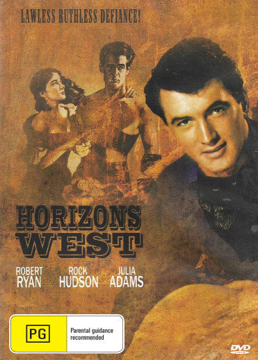 Horizons West DVD featuring Western film with Robert Ryan and Julie Adams, collectible Western movie on DVD.
