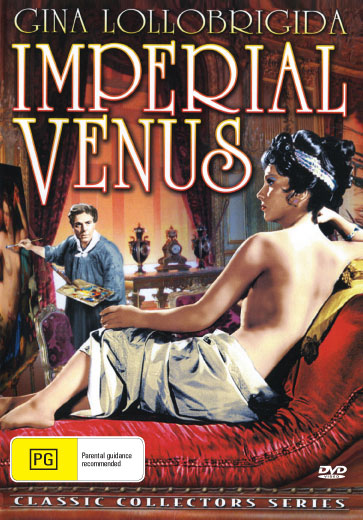 DVD cover of Imperial Venus drama featuring Gina Lollobrigida and Stephen Boyd, from Rare and Collectible DVDs.
