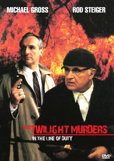 DVD cover of "In the Line of Duty: Manhunt in the Dakotas" featuring crime drama with Rod Steiger and Michael Gross.
