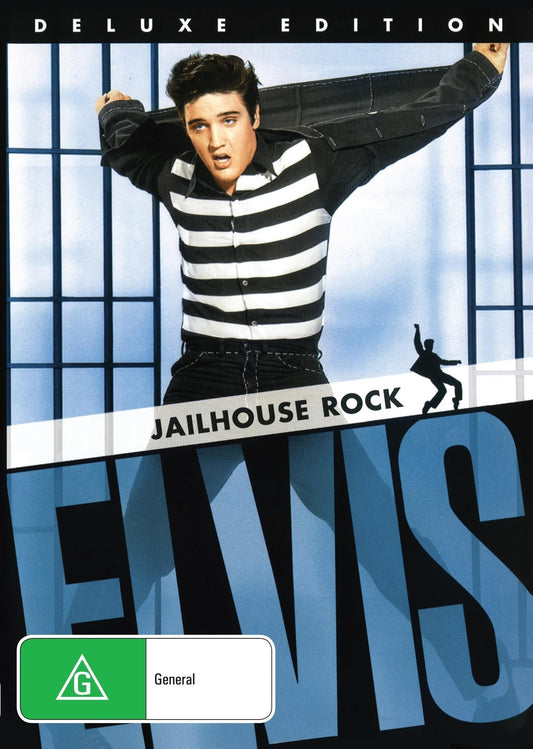 Jailhouse Rock DVD featuring Elvis Presley musical with Judy Tyler, showing the movie cover artwork.