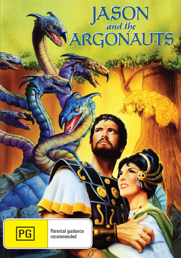 DVD cover of Jason and the Argonauts featuring Todd Armstrong and Nancy Kovack, action film from the rareandcollectibledvds collection.