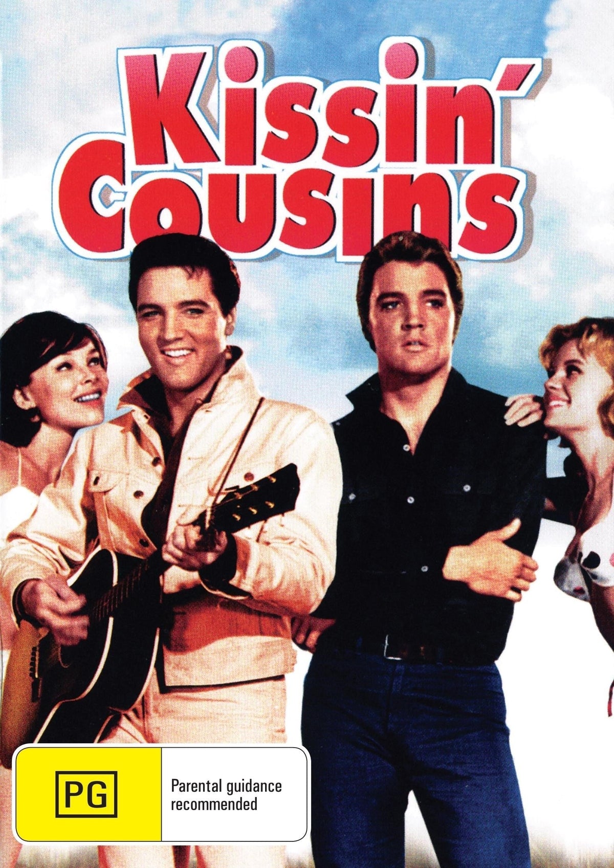 Kissin Cousins DVD featuring Elvis Presley and Arthur O'Connell, comedy film, with cover image showing Elvis in a military uniform.