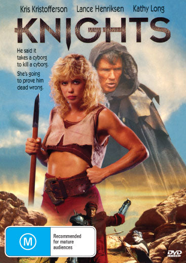 DVD cover of Knights on DVD featuring action with Kathy Long and Kris Kristofferson, from rareandcollectibledvds.