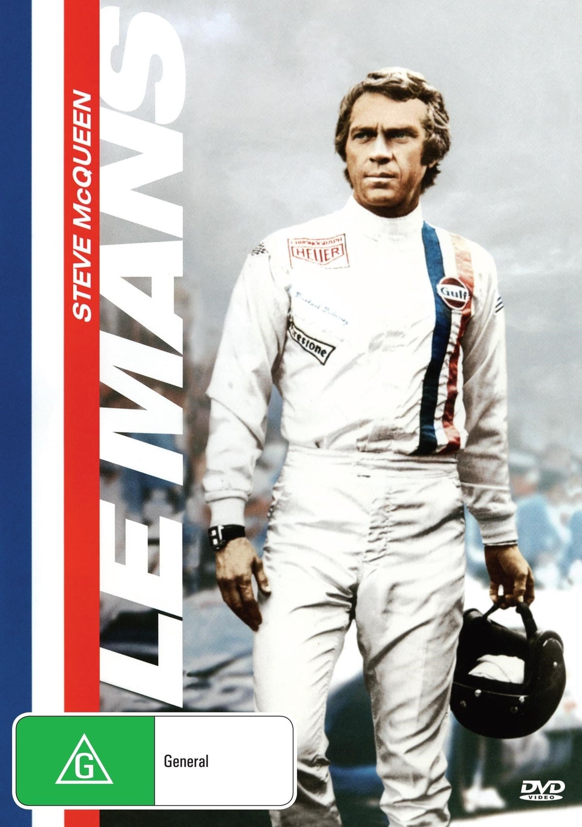 Le Mans DVD featuring Steve McQueen and Siegfried Rauch, action movie with racing scenes, collectible film from rareandcollectibledvds