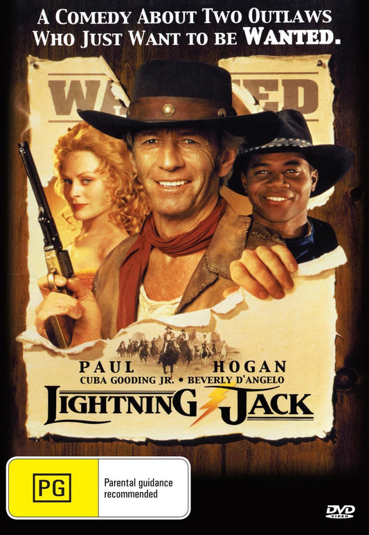 Lightning Jack DVD, comedy movie featuring Paul Hogan and Cuba Gooding Jr., with variable editions from RareandCollectibleDVDs.