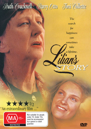 DVD of Lillian's Story drama featuring Ruth Cracknell and Barry Otto, from rareandcollectibledvds with actors on the cover.