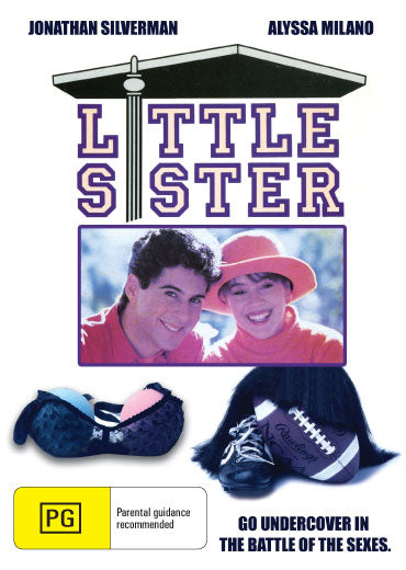 DVD cover of "Little Sister" comedy featuring Jonathan Silverman and Alyssa Milano, showing the movie's artwork and cast.