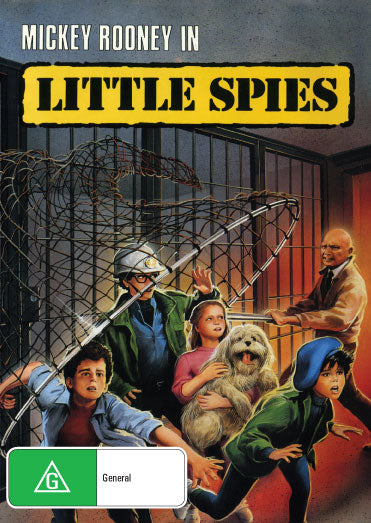 Little Spies DVD featuring Mickey Rooney and Robert Costanzo, family film with vibrant cover art.