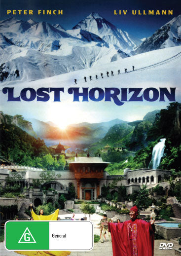 Lost Horizon DVD featuring Peter Finch and Liv Ullmann, a fantasy film with collectible rareandcollectibledvds packaging.