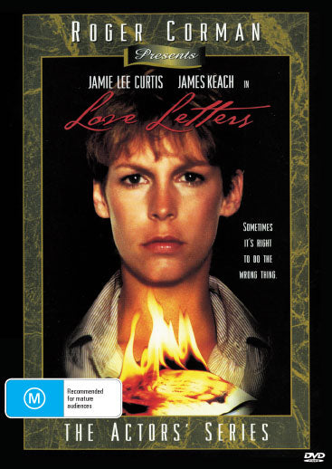 DVD of Love Letters, a romance film starring Jamie Lee Curtis and Bonnie Bartlett, featuring cover art with romantic imagery.