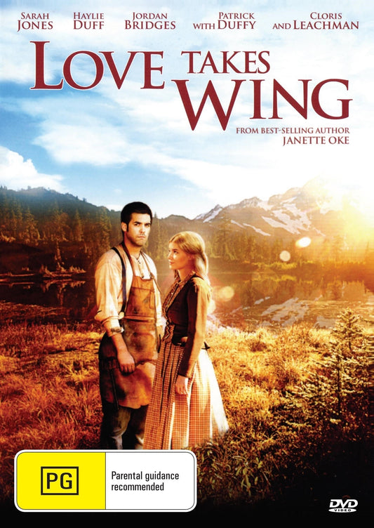 DVD cover for "Love Takes Wing" featuring Sarah Jones and Haylie Duff, a romantic drama from Rare and Collectible DVDs.