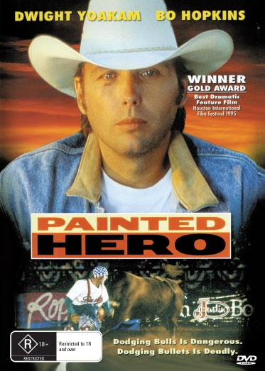 Painted Hero DVD thriller featuring Dwight Yoakam and Michelle Joyner, with cover art showing dramatic scenes from the film.
