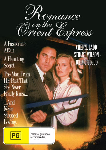 DVD cover for Romance On The Orient Express featuring Cheryl Ladd and Stuart Wilson, a drama film on the Rare and Collectible DVDs label.