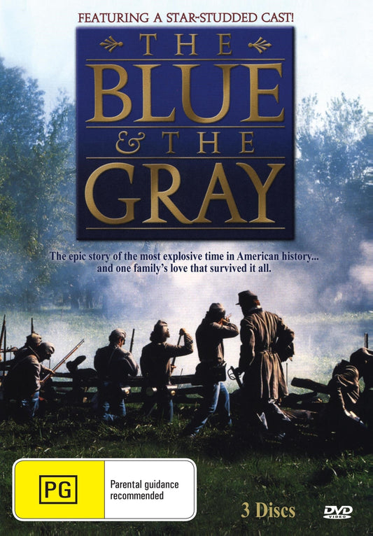 DVD of The Blue and the Gray war film featuring Stacy Keach and John Hammond, from rareandcollectibledvds.