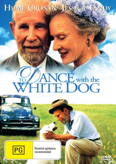 DVD of "To Dance With The White Dog" drama featuring Hume Cronyn and Jessica Tandy, showing the DVD case with cover art.