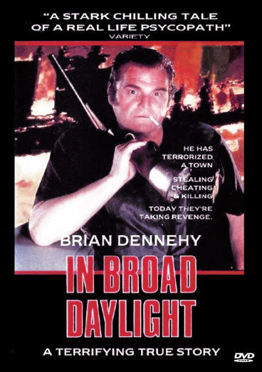 Virtual variation of the DVD for "In Broad Daylight" thriller starring Brian Dennehy and Cloris Leachman, from Rare and Collectible DVDs.