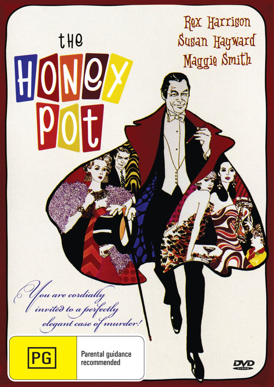 The Honey Pot DVD featuring crime drama with Rex Harrison and Susan Hayward, from Timeless Classic DVD collection.
