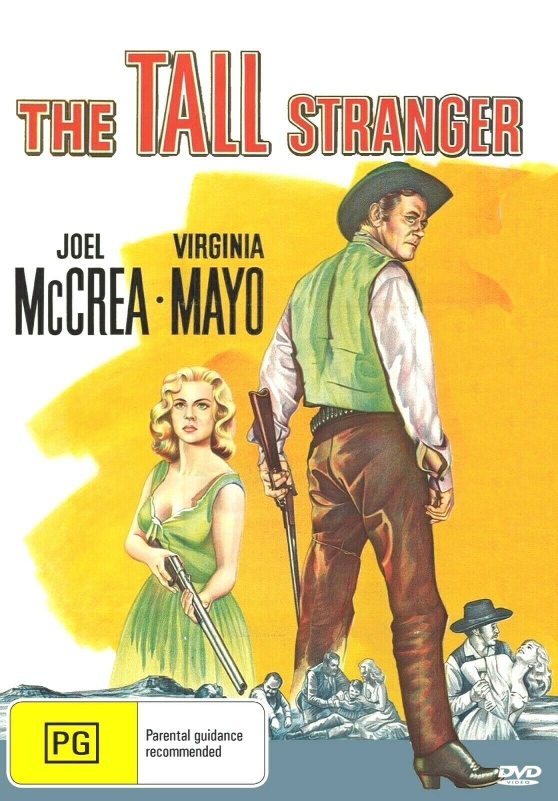 DVD of The Tall Stranger Western movie featuring Joel McCrea and Virginia Mayo, from Timeless Classic DVD collection.