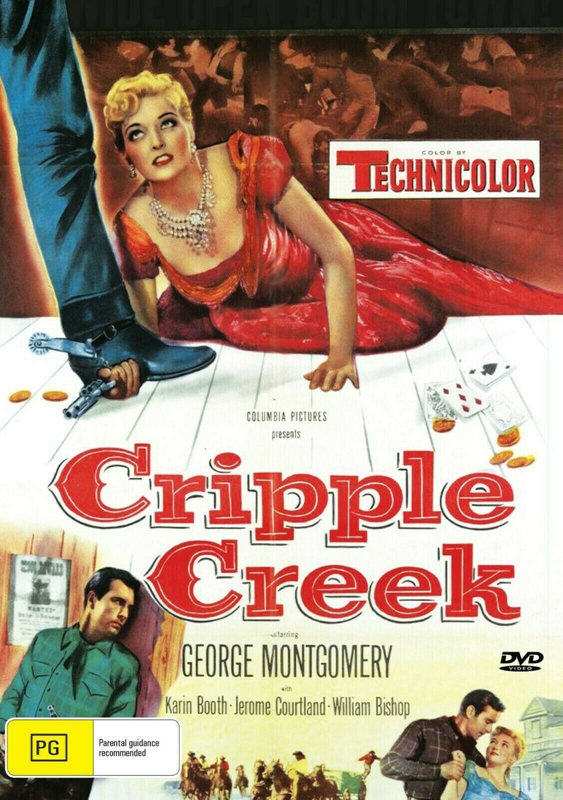 Cripple Creek DVD featuring George Montgomery and Karin Booth, Western movie from Timeless Classic DVD collection.