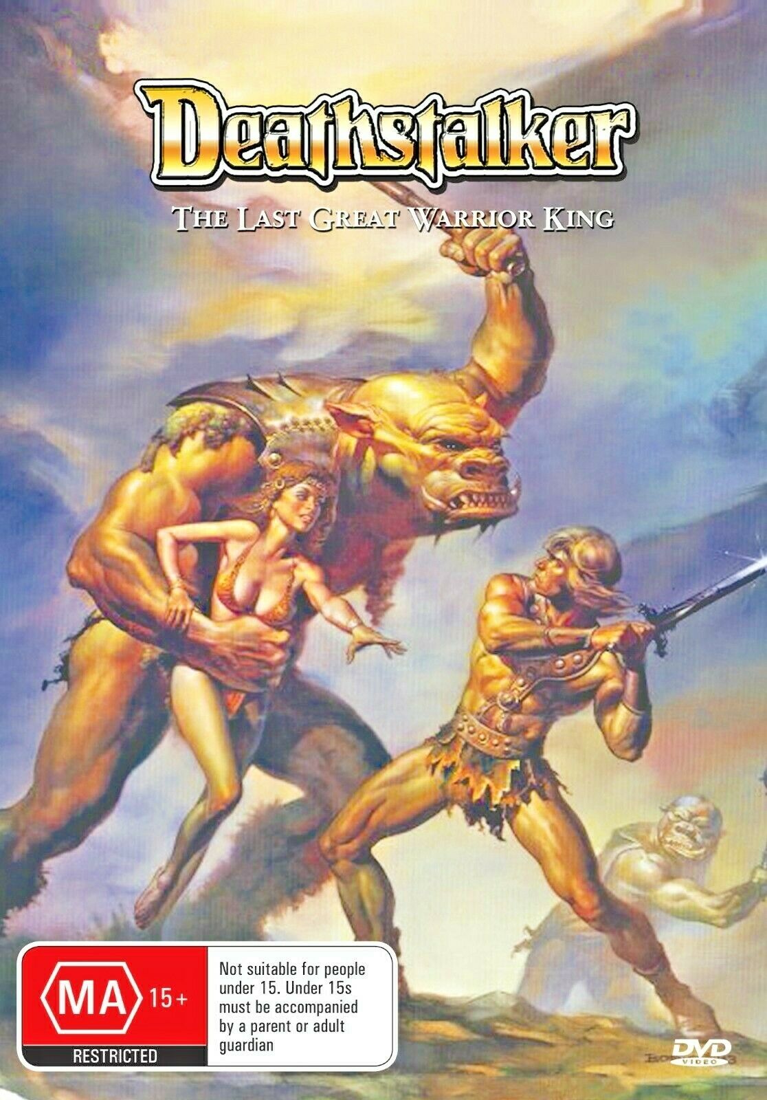 Deathstalker movie DVD featuring fantasy adventure with Rick Hill and Barbi Benton, from Timeless Classic DVD collection.
