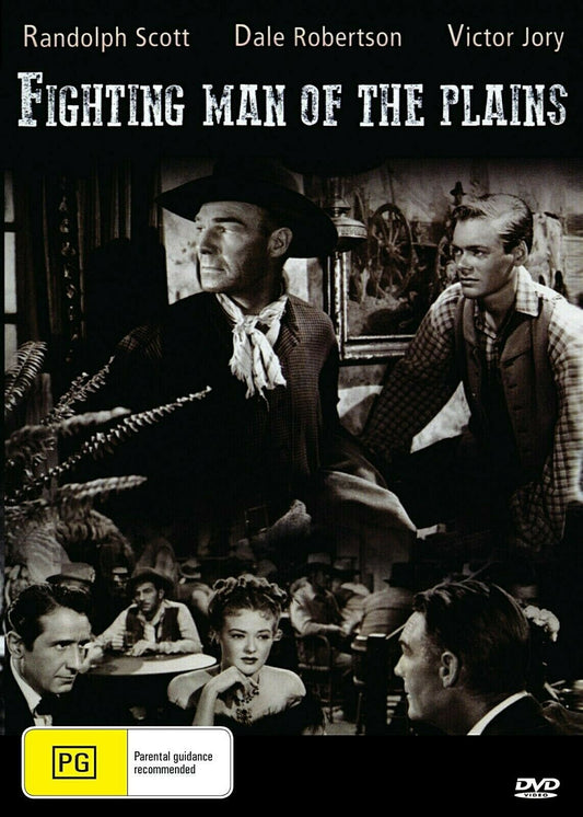 Fighting Man of the Plains DVD featuring Western film with Randolph Scott and Bill Williams from Timeless Classic DVD.