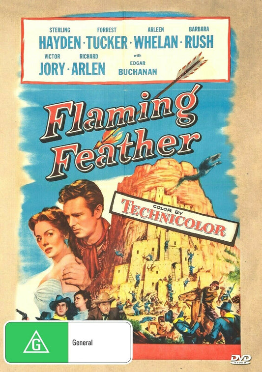 Western DVD titled Flaming Feather featuring Sterling Hayden and Forrest Tucker, part of Timeless Classic DVD collection.