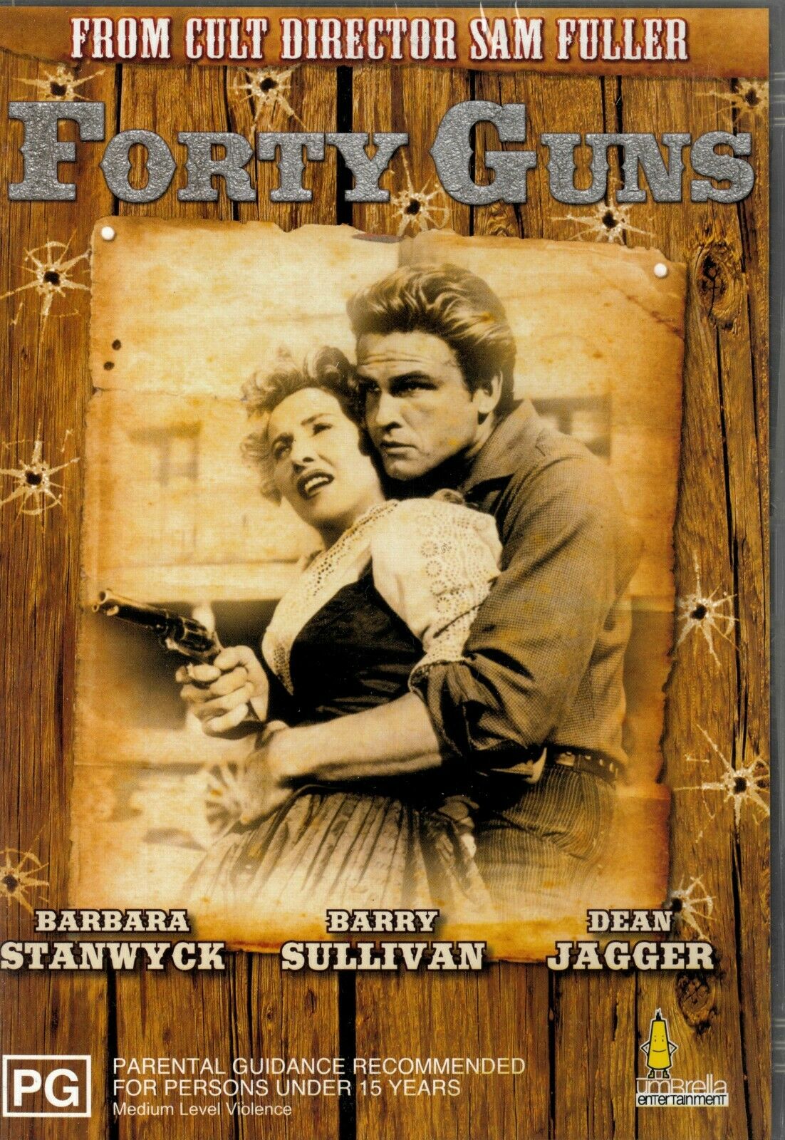 Forty Guns DVD featuring Western movie with Barbara Stanwyck and Barry Sullivan, part of Timeless Classic DVD collection.